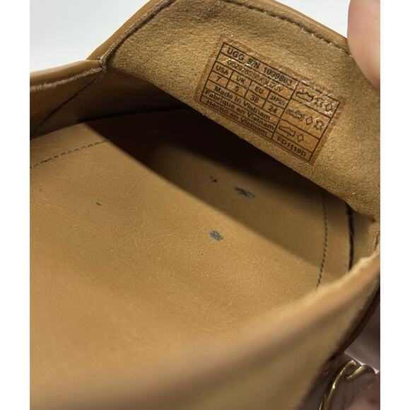 UGG Women's Brown Chestnut Suede Ballet Flats Slip On Size 7 - Picture 8 of 8